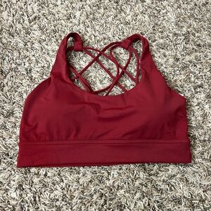 Gymreapers Strappy Back Sports Bra Sz L